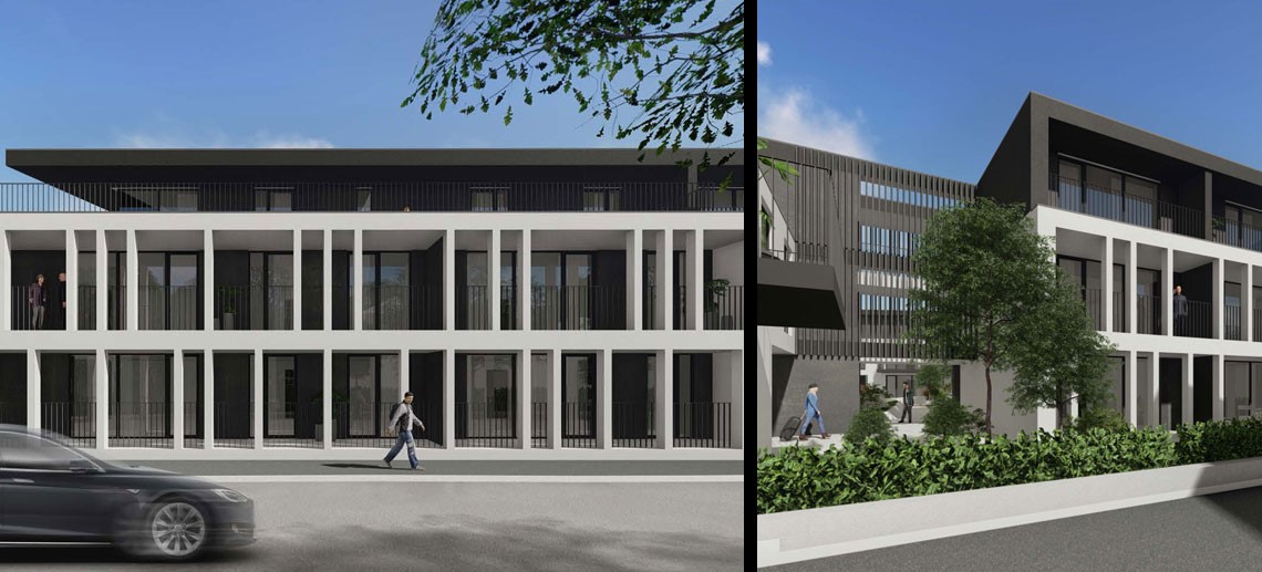 Das Bild zeigt ein modernes Haus. Einzelheiten entnehmen Sie bitte der Beschreibung.