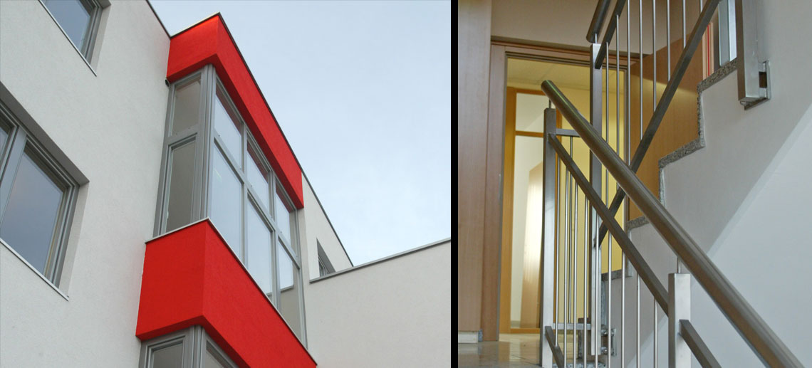 Das Bild zeigt ein modernes Haus. Einzelheiten entnehmen Sie bitte der Beschreibung.