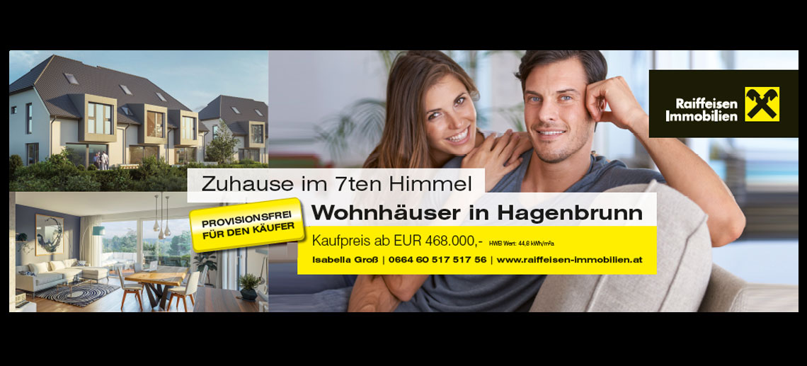 Das Bild zeigt ein Inserat im Corporate Design des Kunden.