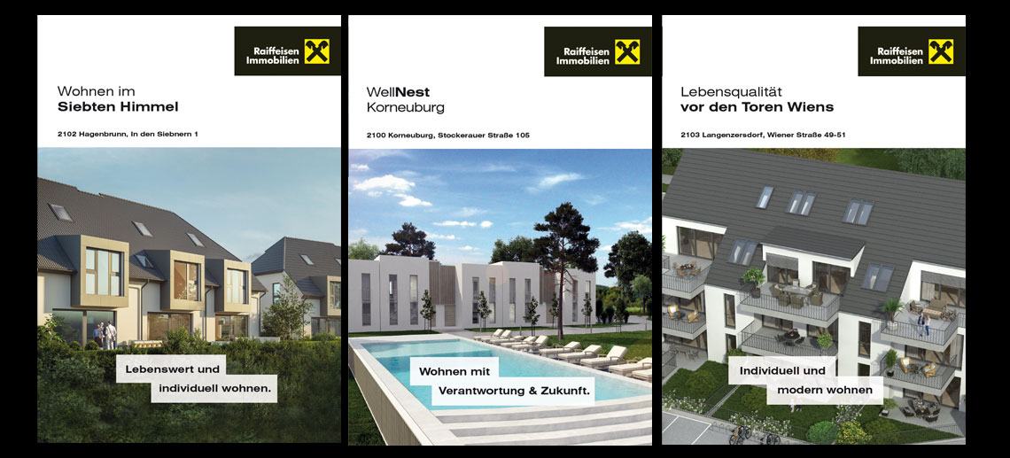 Das Bild zeigt ein Inserat im Corporate Design des Kunden.