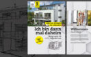 Das Bild zeigt ein Inserat im Corporate Design des Kunden.