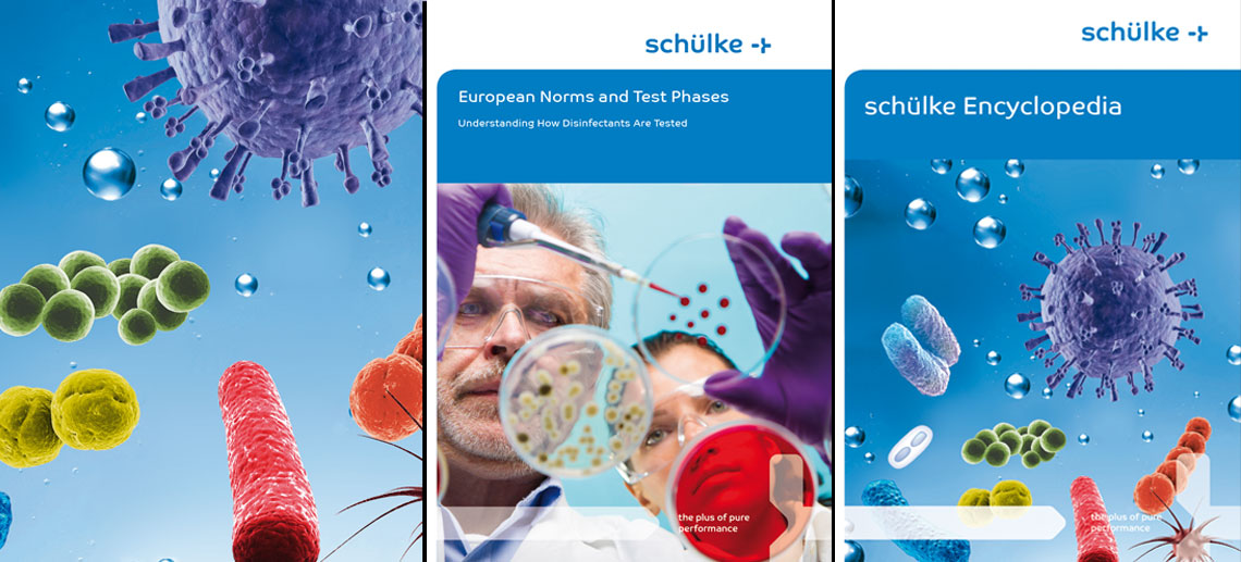 Das Bild zeigt verschiedene Druckwerke im Corporate Design des Kunden.