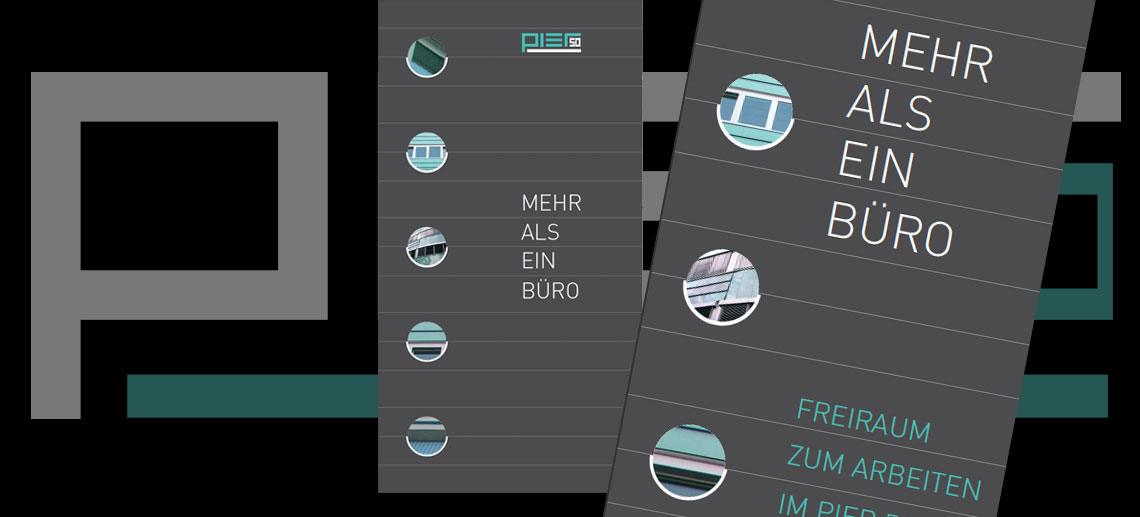 Das Bild zeigt verschiedene Druckwerke im Corporate Design des Kunden.